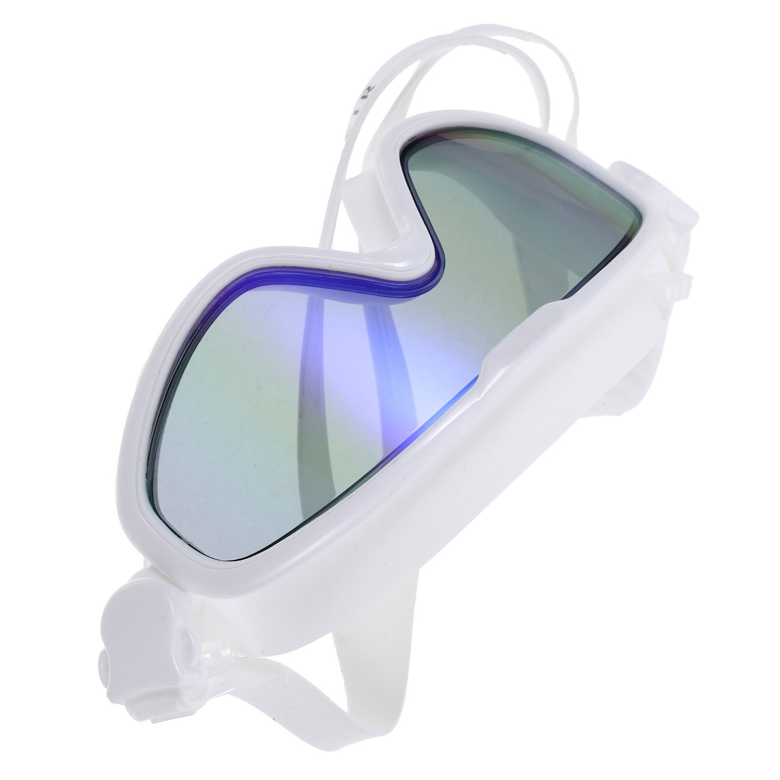 Goggles Swim - แว่นตาว่ายน้ำกันน้ำ กันฝ้า สีขาว ข้อต่อแบบสแน็ปง่าย ป้องกันดวงตา แว่นตาดำน้ำ