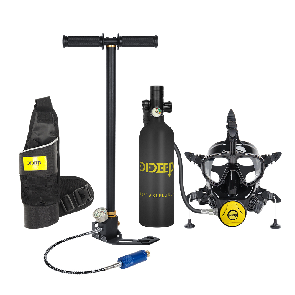 Diving Mask - ถังอากาศดำน้ำแบบพกพา DIDEEP CE DOT 1 ลิตร