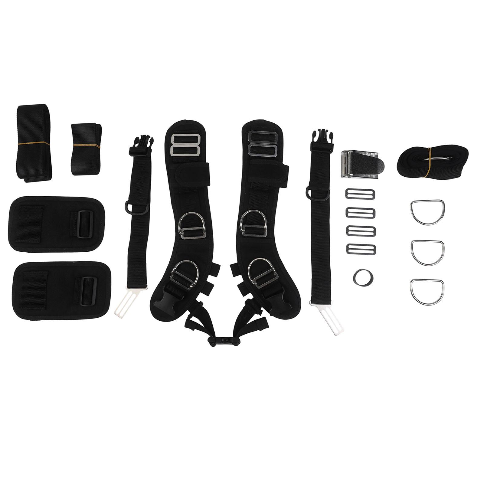 Snorkel Set - สำหรับการดำน้ำลึก อุปกรณ์ดำน้ำลึก ชุดสายรัดแผ่นรองหลัง กิจกรรมใต้น้ำ ส่วนประกอบสแตนเลส