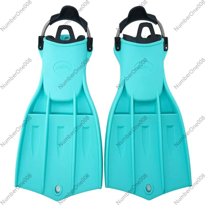 Swim Fins - ฟินดำน้ำแบบสกูบา ดีไซน์ 3 ช่องระบายอากาศ พร้อมสายรัดแบบสปริง สำหรับดำน้ำตื้น