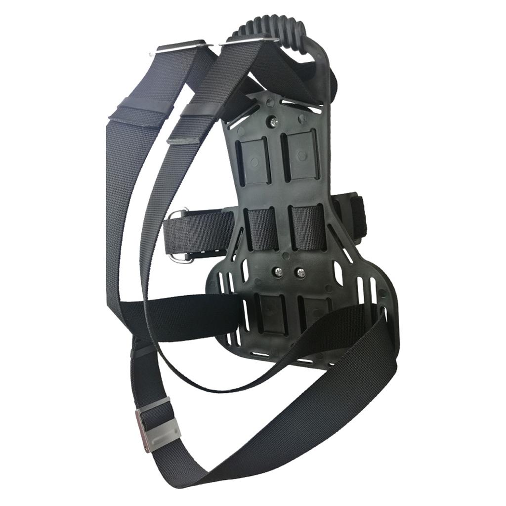 Snorkeling Gear - ที่ยึดถังออกซิเจนแบบปรับได้สำหรับอุปกรณ์ดำน้ำ วัสดุ PP ใช้กับกระเป๋าเป้สะพายหลัง รองรับถังออกซิเจนสำหรับว่ายน้ำและดำน้ำตื้น