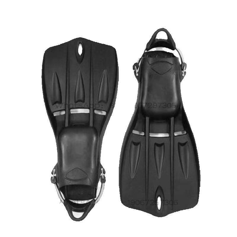 Swim Fins - คุณภาพสูง เหมาะสำหรับใช้กับอุปกรณ์ดำน้ำแบบมีสายคล้องข้างลำตัวสำหรับนักดำน้ำมืออาชีพ รวมถึงรองเท้าสำหรับดำน้ำและอุปกรณ์ว่ายน้ำอื่นๆ