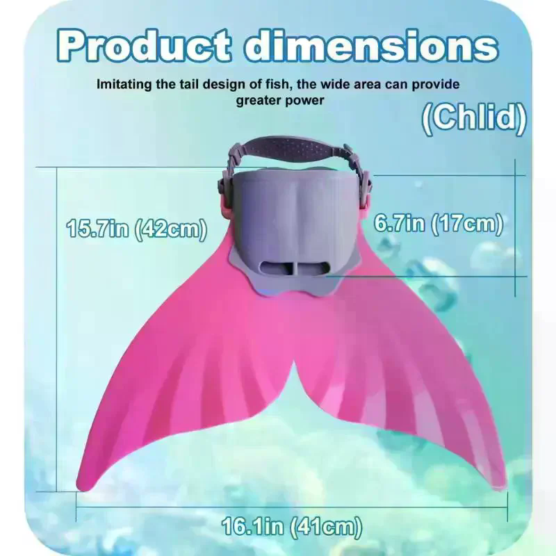 ครีบซิลิโคนรูปทรงนางเงือกสำหรั - Swim Fins บทวิจารณ์และราคา