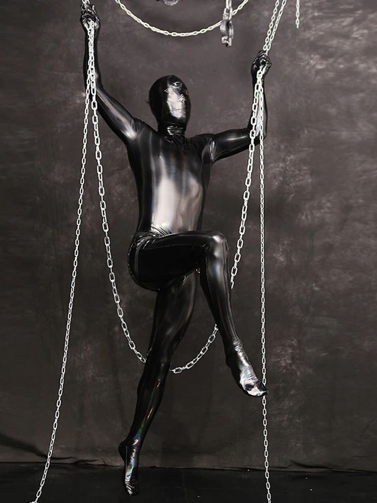 ชุดแคทสูท PVC แบบเปียกเงา สีสั - Wetsuit Men บทวิจารณ์และราคา