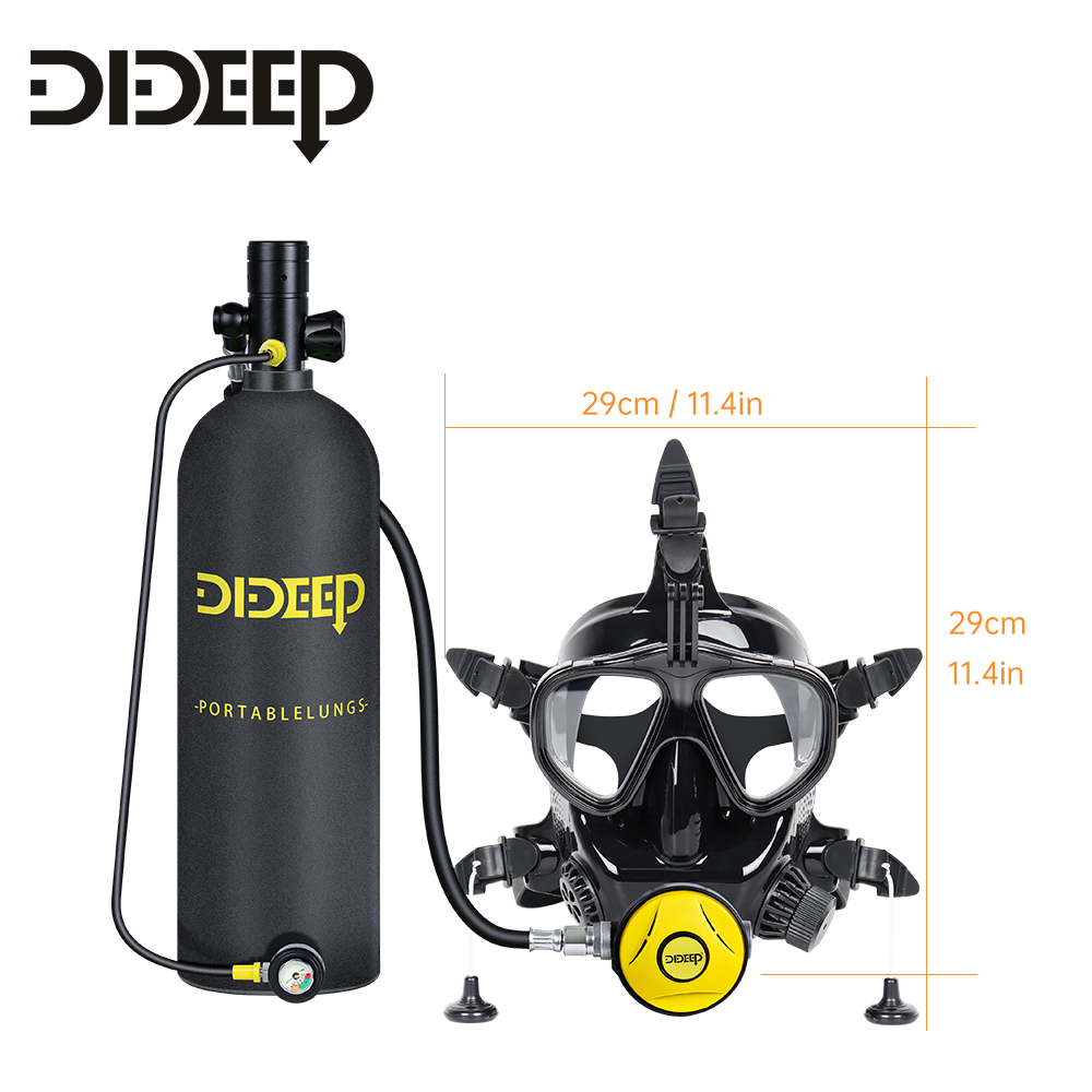 ถังอากาศดำน้ำแบบพกพา DIDEEP CE - Diving Mask บทวิจารณ์และราคา