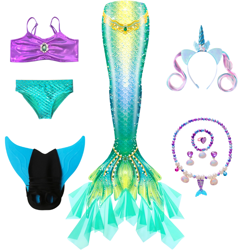 ชุดนางเงือกสำหรับเด็กผู้หญิง ห - Swim Fins บทวิจารณ์และราคา