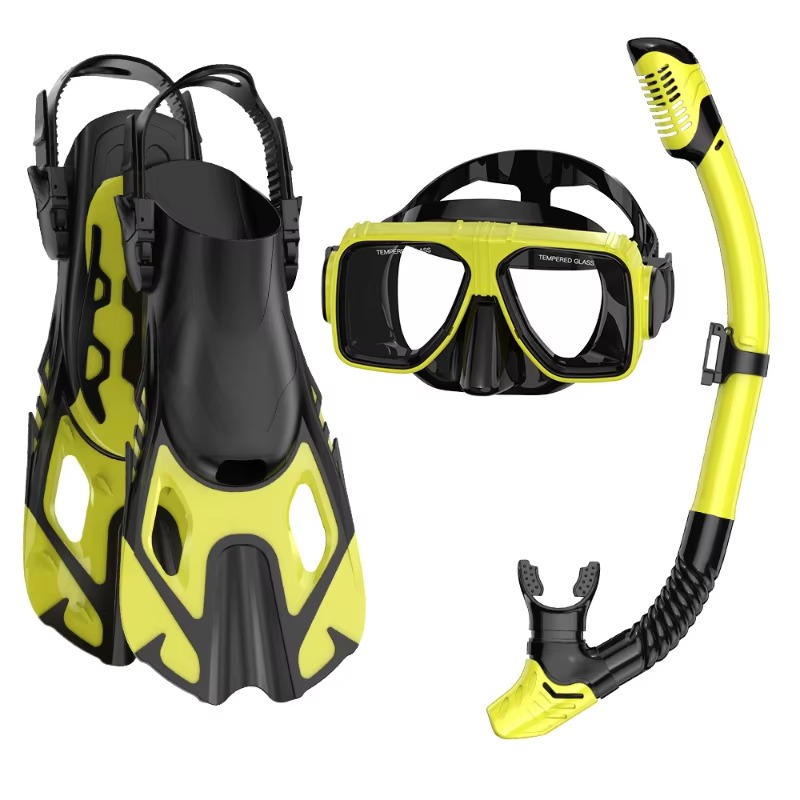 ชุดดำน้ำแบบมืออาชีพ 3 ชิ้น หน้ - Snorkel Set บทวิจารณ์และราคา