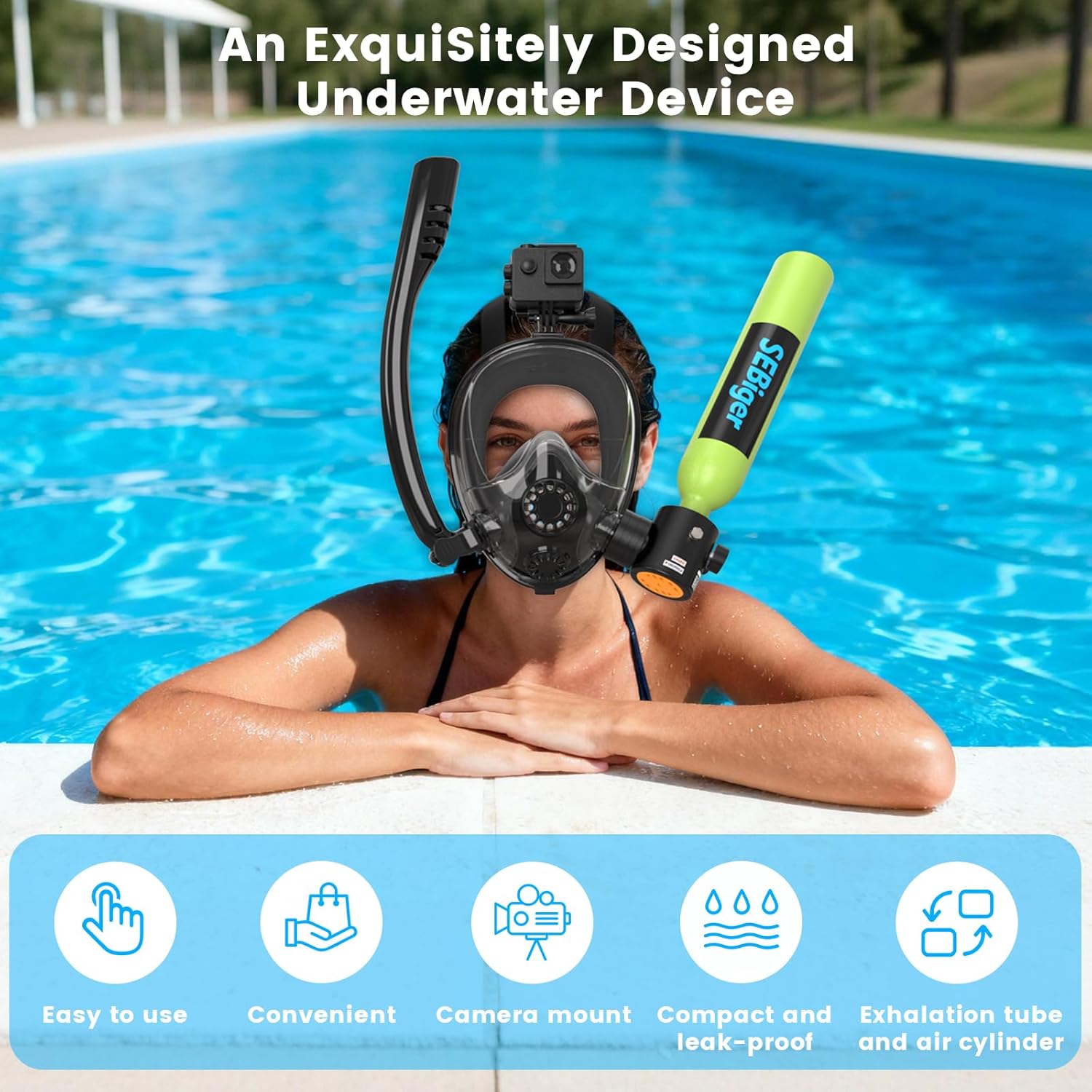 ถังดำน้ำขนาดเล็ก 0.5 ลิตร พร้อ - Snorkel Set บทวิจารณ์และราคา