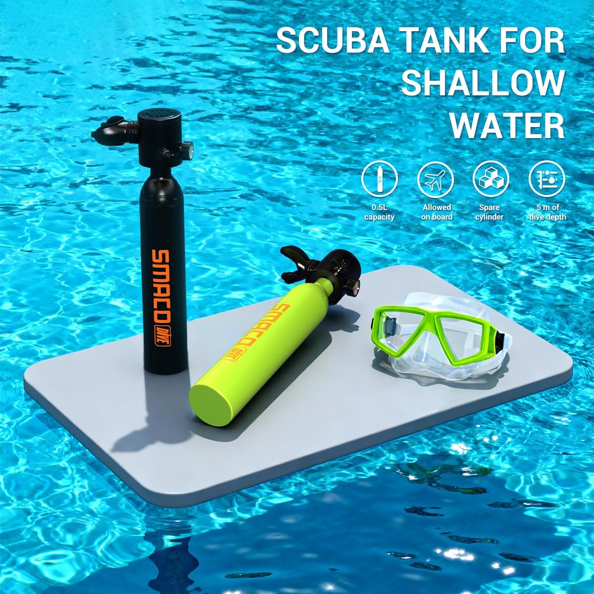 ชุดถังดำน้ำขนาดเล็ก SMACO แบบพ - Snorkel Set บทวิจารณ์และราคา